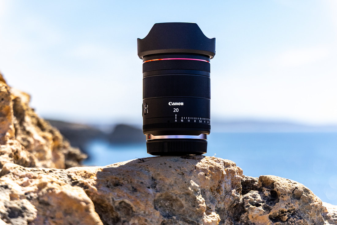 Werbefoto eines Objektiv von Canon; fotografiert von Foto BOSS